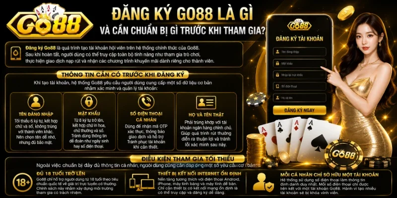 Đăng ký Go88 là gì và cần chuẩn bị gì trước khi tham gia?